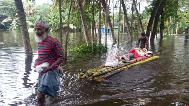 লক্ষ্মীপুর জেলায় যে এলাকাগুলো বন্যাদূর্গত এবং জলাবদ্ধতায় আক্রান্ত হয়েছে 