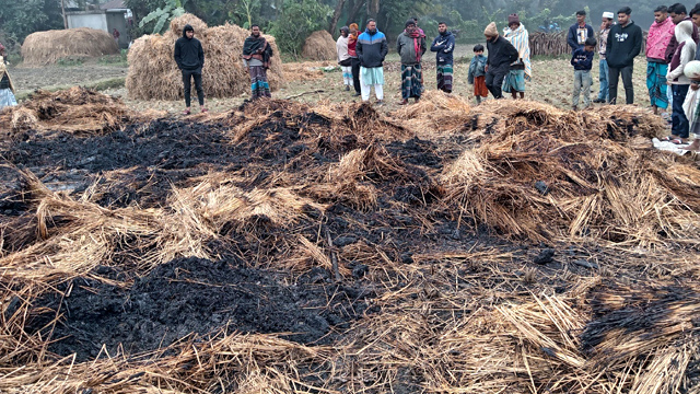 এ কেমন শক্রতা, দুর্বৃত্তের আগুনে পুড়লো কৃষকের ’স্বপ্ন’ 