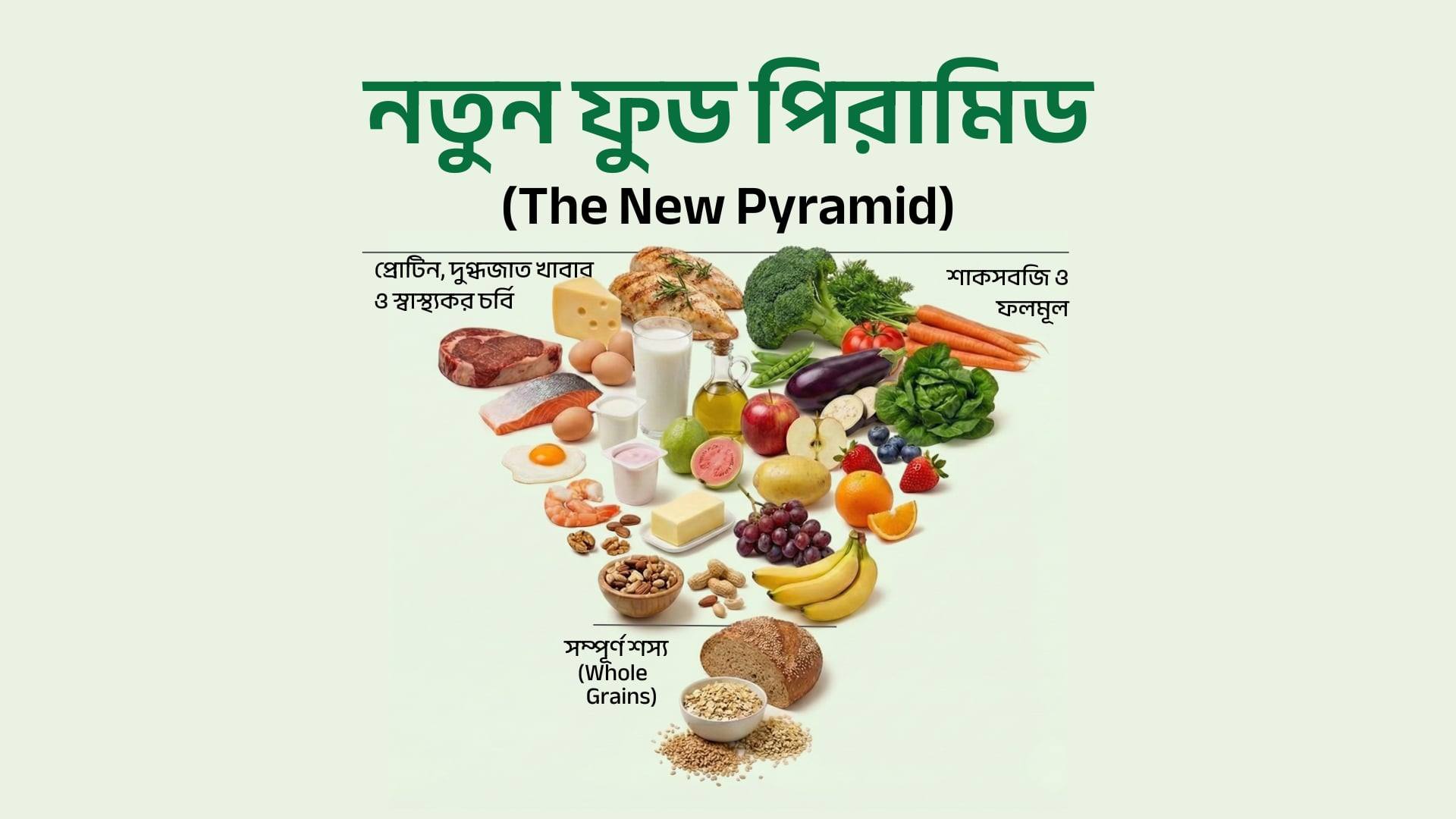 কেন নতুন ফুড পিরামিড ভালো?