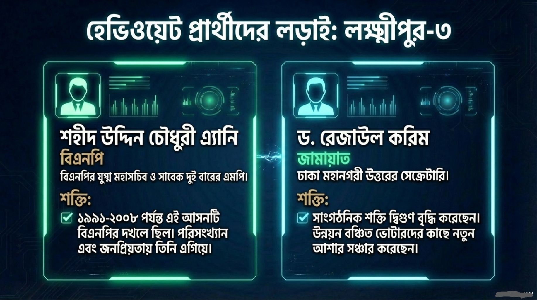 লক্ষ্মীপুর-৩ | ঐতিহ্য বনাম উত্থান: আসনে বিএনপি–জামায়াতের স্মরণকালের কঠিন লড়াই