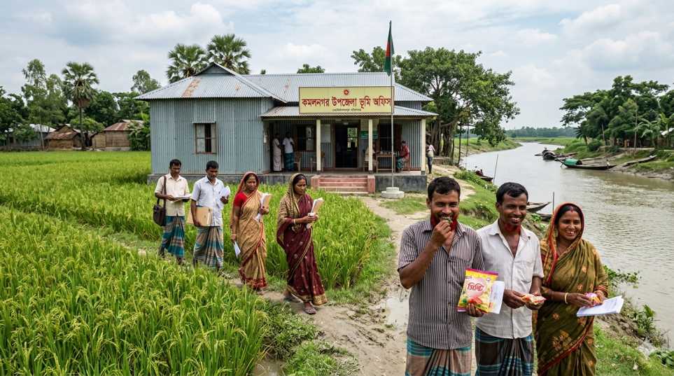 নববর্ষের আমেজে খাজনা আদায়ে ‘হালখাতা’ লক্ষ্মীপুরের কমলনগরে ব্যতিক্রমী উদ্যোগ