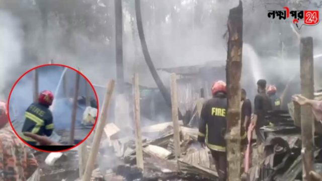 মাদকাসক্তের দেওয়া আগুনে পুড়ল ১১ বসতঘর, নিঃস্ব পরিবারগুলো 